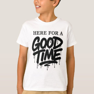 T-shirt Tee-shirt « Ici pour s'amuser » pour enfants