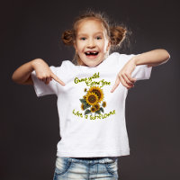 Tee-shirt inspirant pour enfants Sunflower Radianc