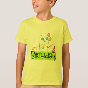 T-shirt Tee-shirt joyeux anniversaire pour enfants