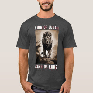 T-shirt Tee-shirt Lion de Juda Roi des Rois Yeshua chrétie