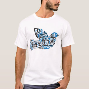 T-shirt Tee - shirt lunatique de graphique de colombe de