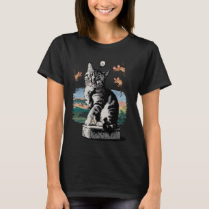 T-shirt Tee-shirt Meowtastic Logique Chat Humour Venn