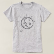 Tee-shirt Minimaliste Lune/