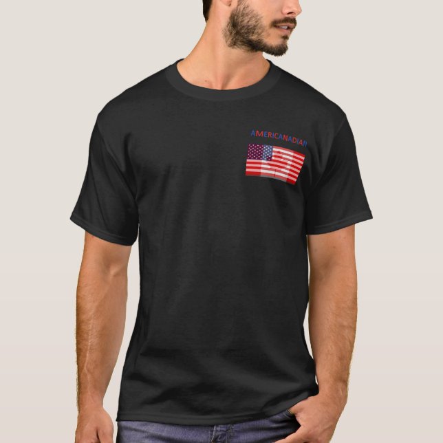 T-shirt Tee - shirt noir d'AMERICANADIAN (Devant)