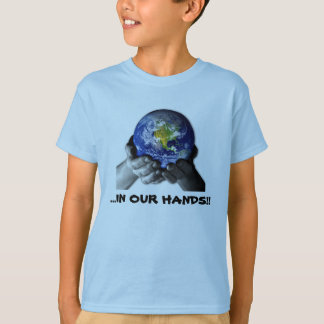 T-SHIRT TEE - SHIRT ORGANIQUE POUR ENFANTS - LA TERRE MAIN