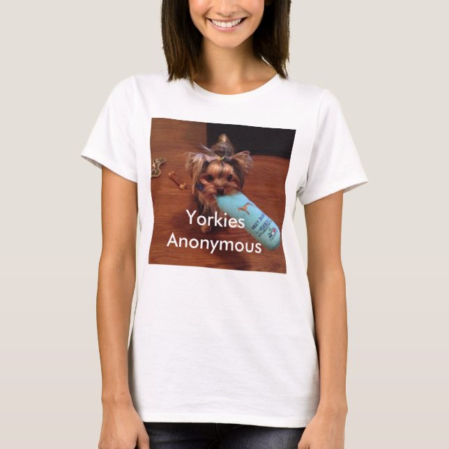 T-shirt Tee - shirt orienté de Yorkshire Terrier (Devant)