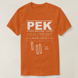 T-shirt Tee - shirt PEK de l'aéroport de Pékin