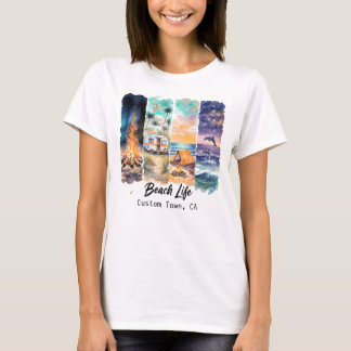 T-shirt Tee-shirt personnalisable Beach Life