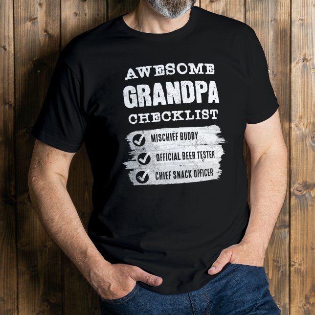 T-shirt Tee-Shirt personnalisable et génial Grand-Père (Créateur téléchargé)