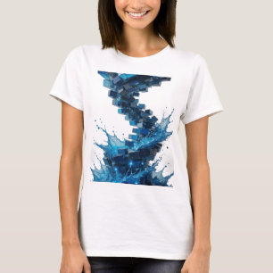 T-shirt Tee-shirt personnalisé ART ABSTRAIT Argenté