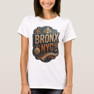 T-shirt Tee-shirt personnalisé Artistic Gold BRONX NYC