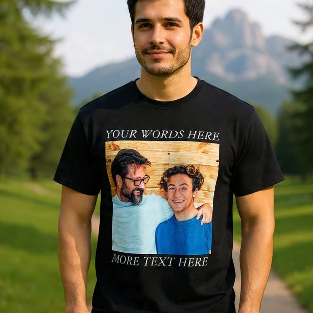 T-shirt Tee-shirt personnalisé avec image et texte | Créez (Créateur téléchargé)
