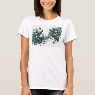 T-shirt Tee-shirt personnalisé Sharp Teal ETERNAL LOVE