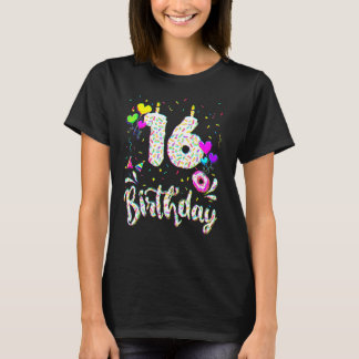 T-shirt Tee-shirt pour fille de 16 ans anniversaire doughn