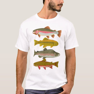 T-shirt Tee-shirt pour les amoureux de la truite d'Amériqu