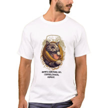 Tee-shirt Powered by Sarcasm Cat | 3 Heures de Som