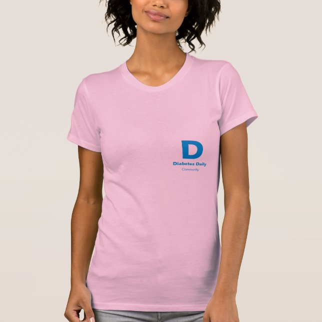 T-shirt Tee - shirt quotidien de dames de couleur claire (Devant)