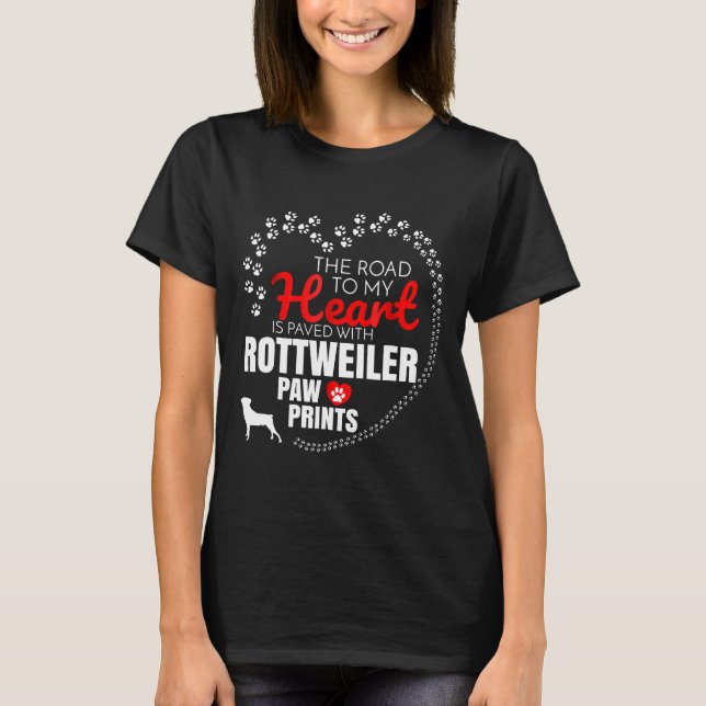 T-shirt Tee - shirt Rottweiler (Devant)