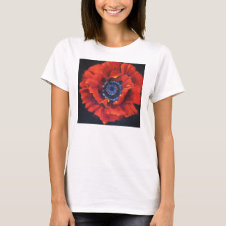 T-shirt Tee - shirt rouge de pavot