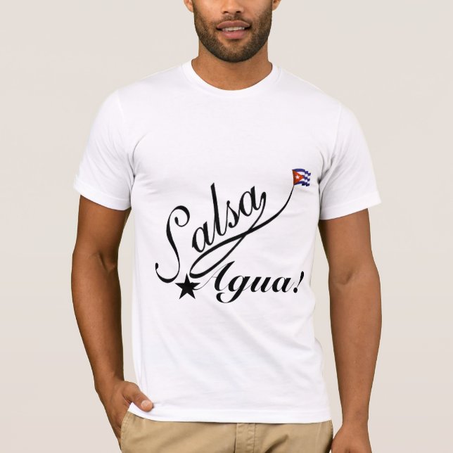 T-shirt Tee -shirt Salsa Agua! (Devant)