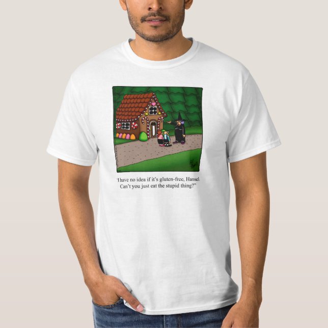 T-shirt Tee - shirt sans gluten pour Humours (Devant)