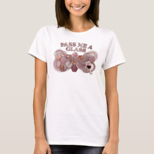 T-shirt Tee-shirt slogan rose attrayant PASS MOI UN VERRE