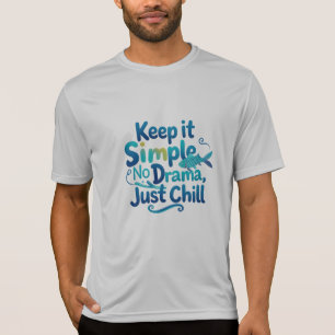 T-shirt Tee-shirt sport pour homme avec graphique de poiss