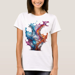 T-shirt Tee-shirt Statement Argent ART ABSTRAIT Statement