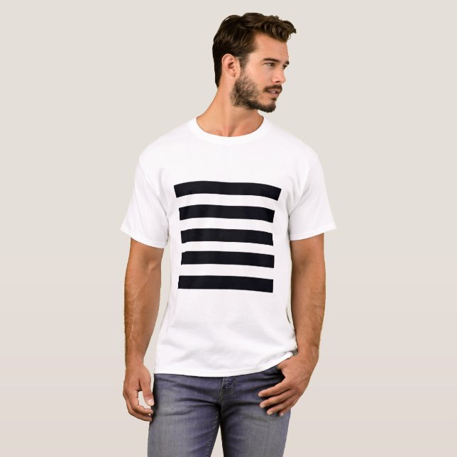 T-shirt Tee - shirt T-shirts pour hommes STRIPES N (Devant entier)
