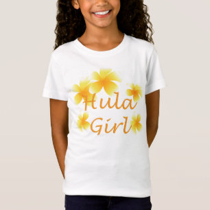 T-Shirt Tee-shirt Tropical Laua Party Hula Girl Floral Kid