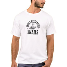 Tee-shirt Unisexe Blanc – Escargot Distrait 🐌