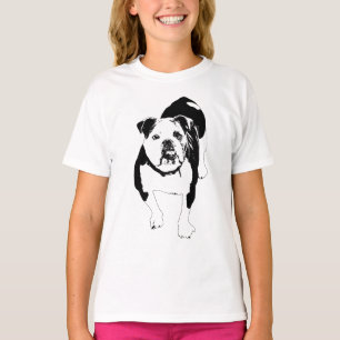T-shirt Tee-shirt urbain bulldog vecteur fort