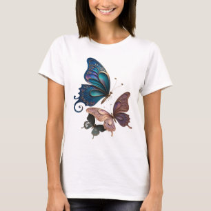 T-shirt Tee-shirt vibrante doré avec le slogan MAGIE PAPIL
