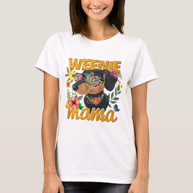 T-SHIRT TEE - SHIRT WEENIE MAMA (Devant)