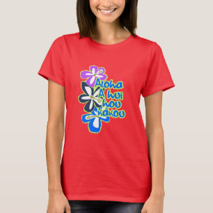 T-shirt Tee - shirts de Gals de fleurs de Pokii