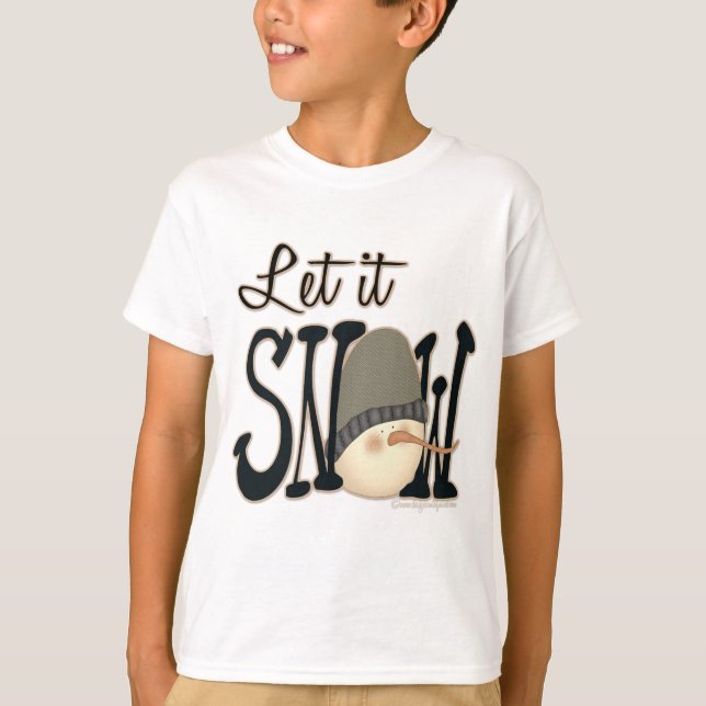 T-shirt Tee - shirts de Noël pour enfants (Devant)