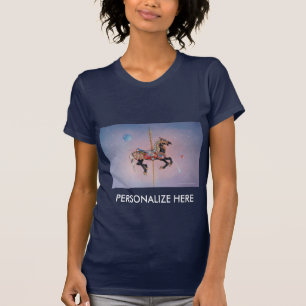 T-shirt Tee - shirts Dk femmes - Petaluma Pony Carousel Ho