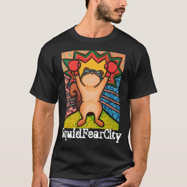 T-shirt Tee - shirts graphiques de la ville de la peur des (Devant)