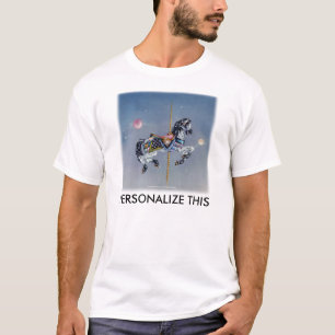 T-shirt Tee - shirts légers - Gray Mare Carousel Horse SQ