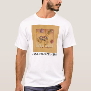 T-shirt Tee - shirts légers Mens - Carousel Giraffe