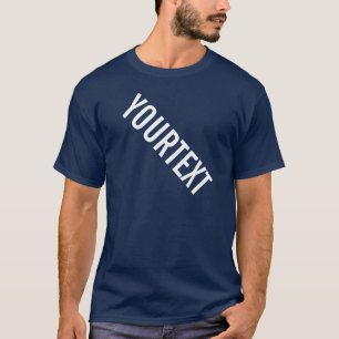 T-shirt Tee - shirts masculins Ajouter votre texte Modèle 