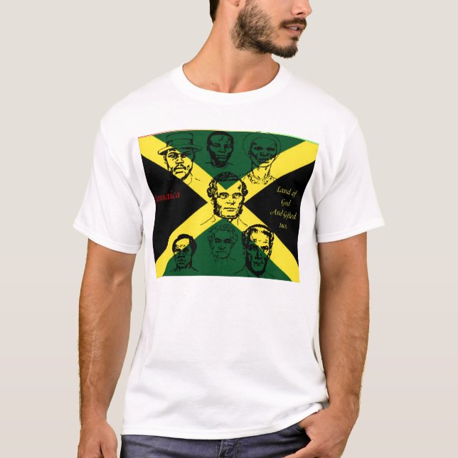 T-shirt tee-shirts pour héros national de jamaïque (Devant)