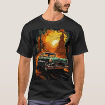 Tee Vintage Racer Sunset