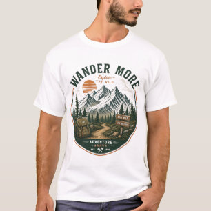 T-shirt Tee Wander More Adventure