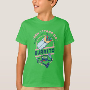 T-shirt Teen Titans Go ! Beast Boy "Truth Justice Burrito"