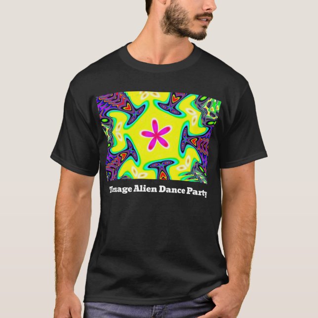 T-shirt Teenage Alien Dance Party (Devant)