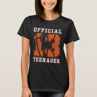 T-shirt Teenager officiel 13e anniversaire Boy Party Byske