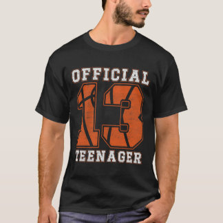 T-shirt Teenager officiel 13e anniversaire Boy Party Byske