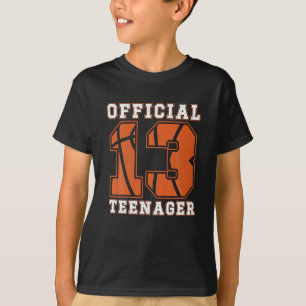 T-shirt Teenager officiel 13e anniversaire de la fête des 