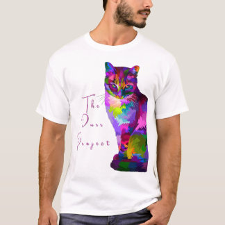 T-shirt Teinte de décalage de couleur